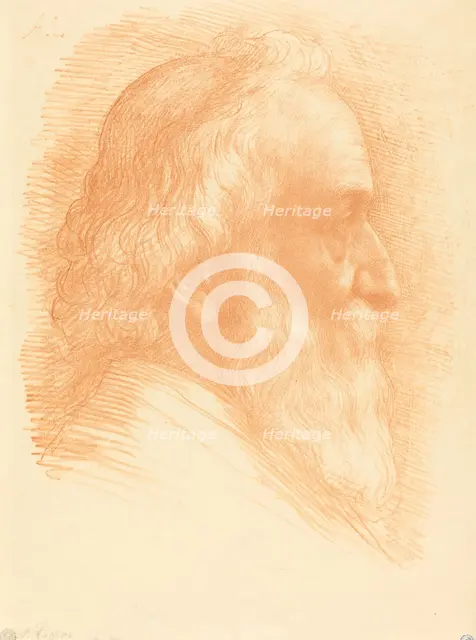 Self-Portrait, 10th plate, 1905. Creator: Alphonse Legros.
