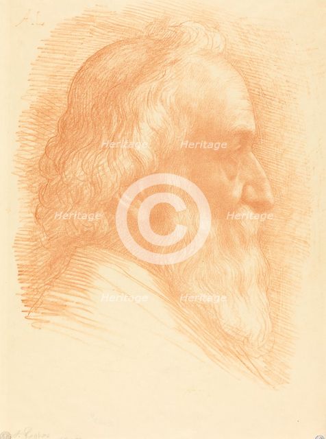 Self-Portrait, 10th plate, 1905. Creator: Alphonse Legros.