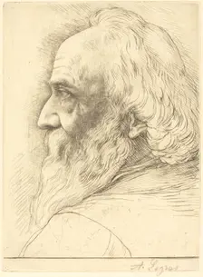 Self-Portrait, 12th plate. Creator: Alphonse Legros