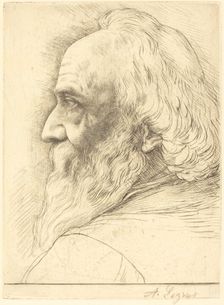 Self-Portrait, 12th plate. Creator: Alphonse Legros