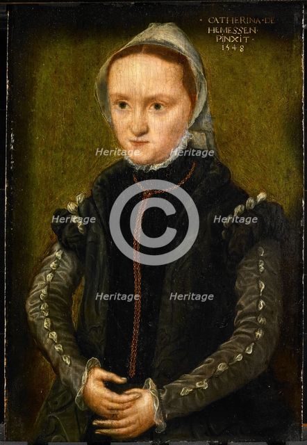 Self-Portrait, 1548. Artist: Hemessen, Catharina, van (1527/28-after 1580)