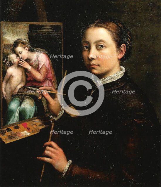 'Self-portrait', 1556.  Artist: Sofonisba Anguissola
