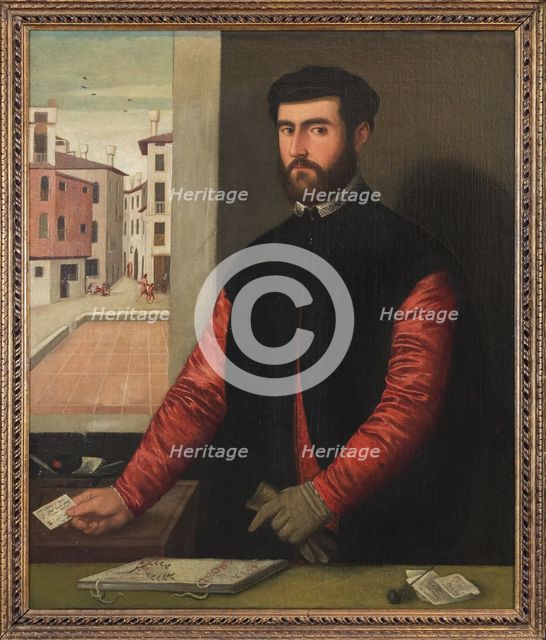 Self-Portrait, 1552. Creator: Antonio Badile IV.