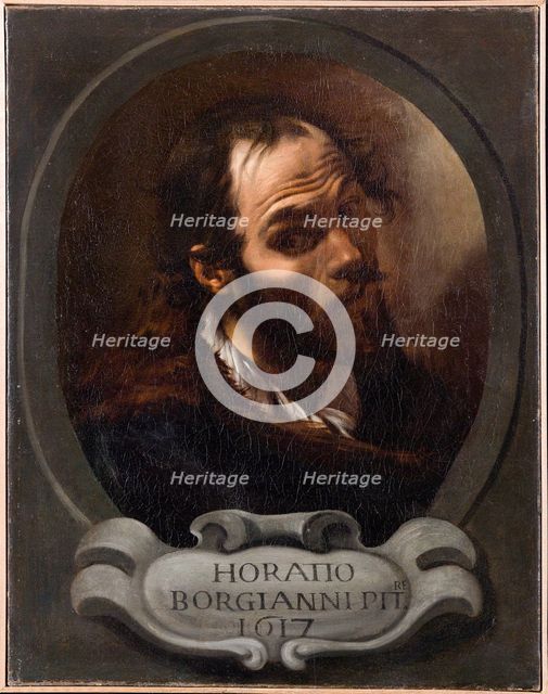 Self-Portrait, 1615. Creator: Borgianni, Orazio (1578-1616).