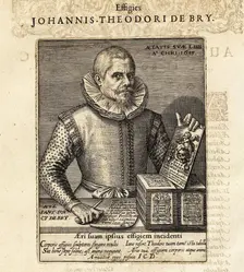 Self-portrait, 1615. Creator: Bry, Johann Theodor de (1561-1623)