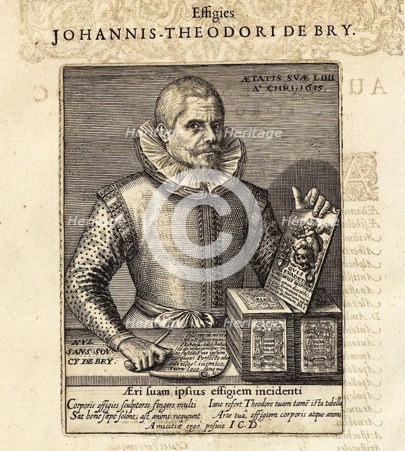 Self-portrait, 1615. Creator: Bry, Johann Theodor de (1561-1623).