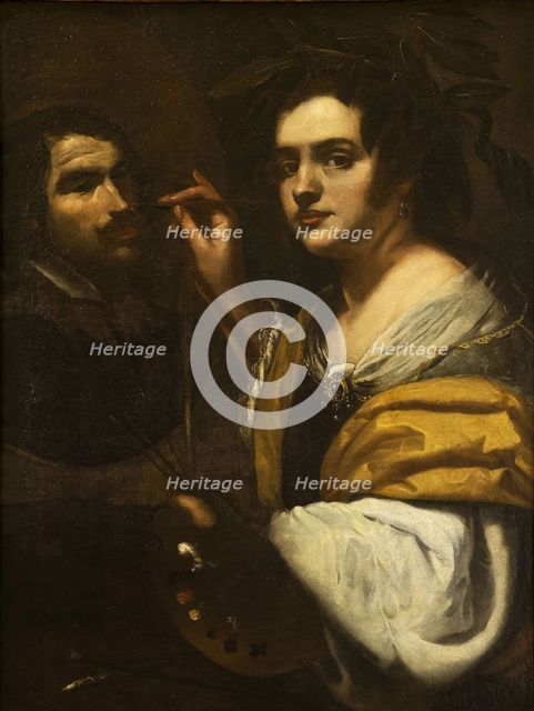 Self-Portrait, 1637. Creator: Gentileschi, Artemisia (1598-1653).