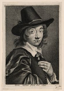 Self-Portrait, 1649. Creator: Cornelis de Visscher