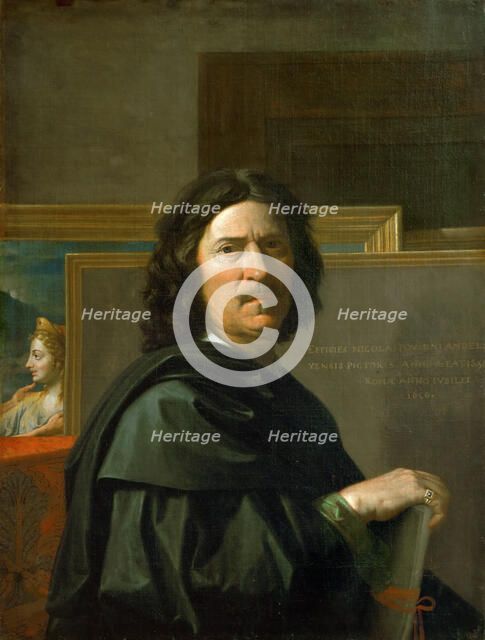 Self-portrait, 1650. Creator: Poussin, Nicolas (1594-1665).