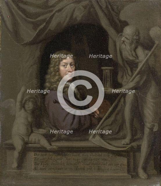 Self-Portrait, 1685. Creator: Michiel van Musscher.
