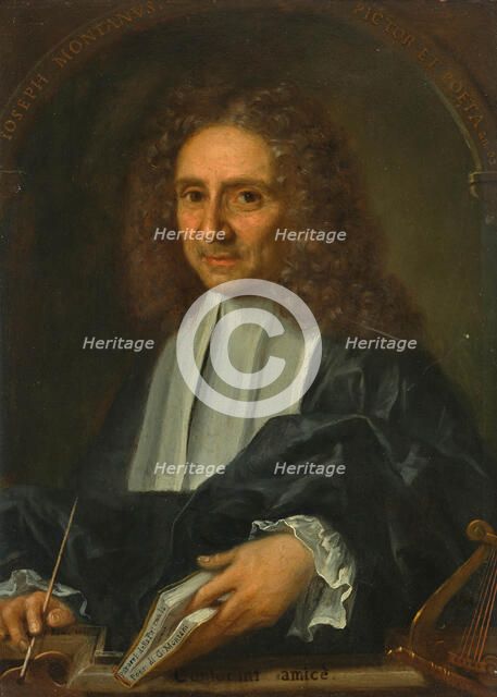 Self-portrait, 1704. Creator: Montani, Giuseppe (1641-1719).