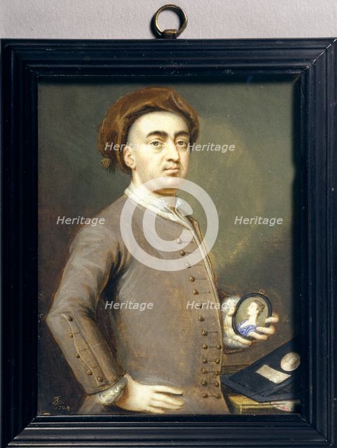 Self-portrait, 1724. Artist: Bernard Lens.