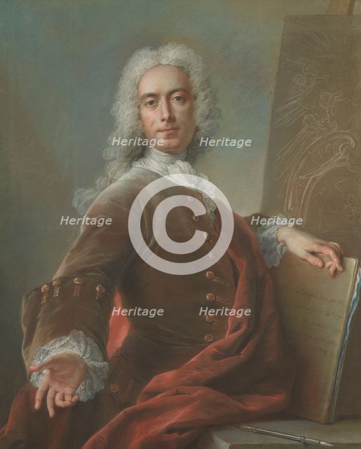 Self-Portrait, 1734. Creator: Charles-Antoine Coypel.