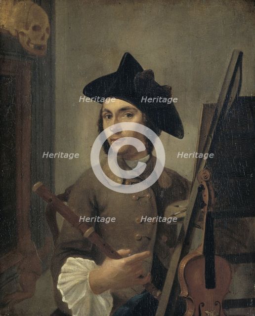 Self-Portrait, 1745-1760. Creator: Gerrit Backhuijzen.