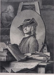 Self-portrait, 1742. Creator: La Tour, Maurice Quentin de (1704-1788)