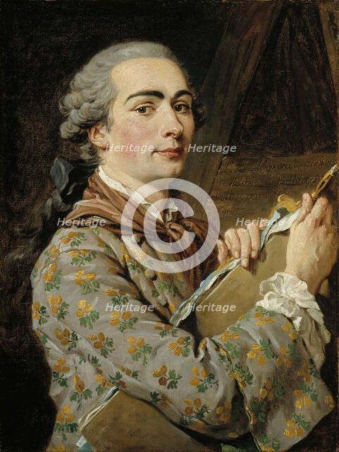 Self-Portrait, 1750s. Creator: Lagrenée, Louis-Jean-François (1725-1805).