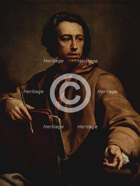 Self-Portrait, 1775. Creator: Anton Raphael Mengs.