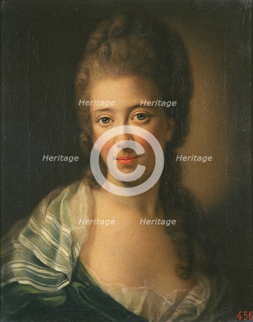 Self-portrait, 1770. Creator: Matthieu, Rosina Christiana Ludovika (1748-1795).