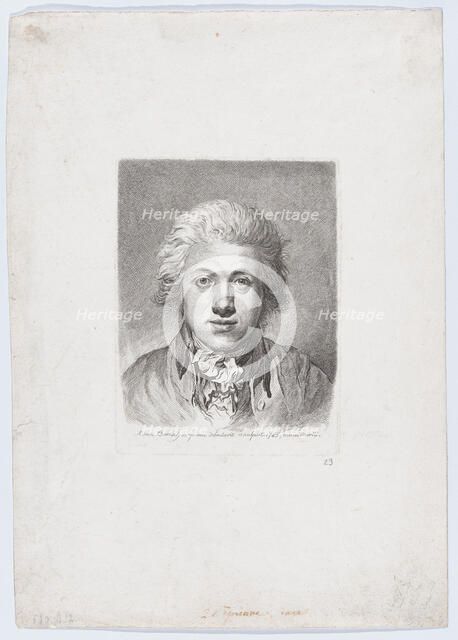 Self-Portrait, 1785. Creator: Adam von Bartsch.