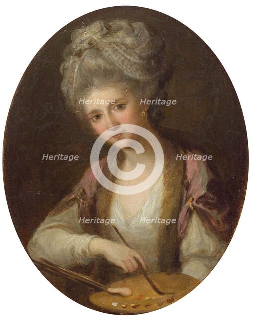 Self-portrait, 1780. Creator: Kauffmann, Angelika (1741-1807).