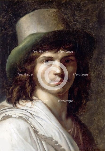 Self-Portrait, 1795. Creator: Girodet de Roucy Trioson, Anne Louis (1767-1824).