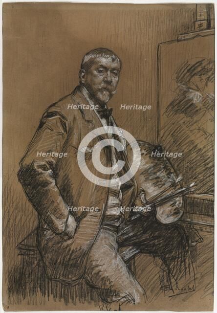 Self-Portrait, 1800s-1900s. Creator: Ferdinand Roybet (French, 1840-1920).