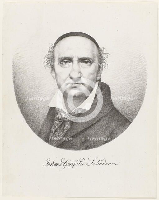 Self-Portrait, 1825. Creator: Schadow, Johann Gottfried (1764-1850).