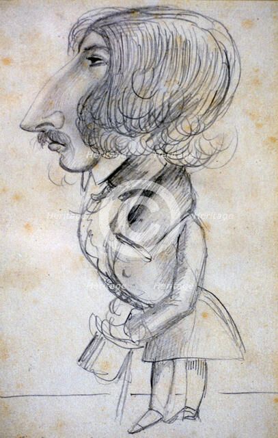 'Self Portrait', 1838. Artist: Alfred de Musset