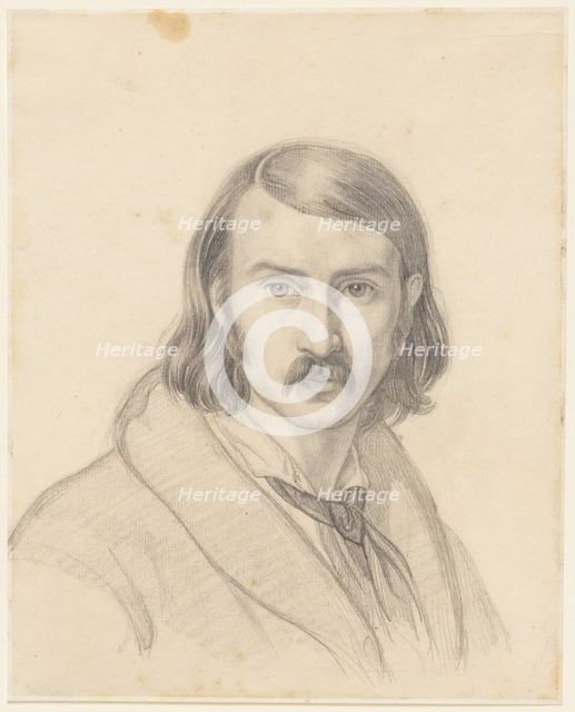 Self-Portrait, 1838. Creator: Friedrich Preller (German, 1804-1878).