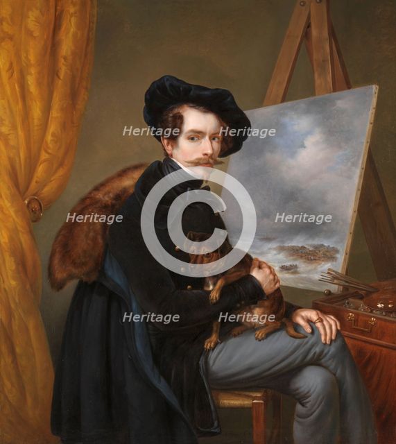 Self-Portrait, 1838. Creator: Johan Hendrick Louis Meijer.