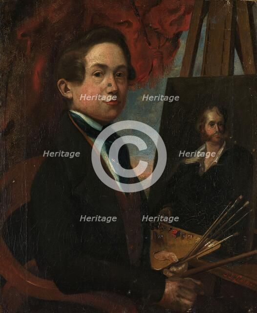 Self Portrait, 1839. Creator: Johannes Daniel Susan.