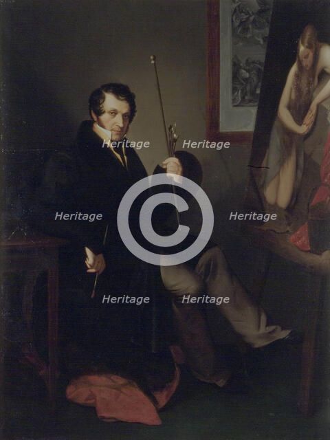 Self-Portrait, 1831. Creator: Schiavoni, Natale (1777-1858).