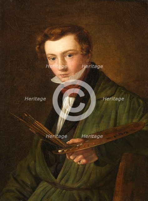Self-Portrait, 1833. Creator: Louis Gurlitt.