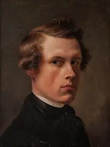 Self portrait, 1845. Creator: August Jernberg