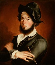 Self Portrait, 1845. Creator: Frederick Elmore Cohen
