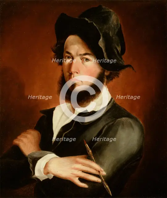 Self Portrait, 1845. Creator: Frederick Elmore Cohen.