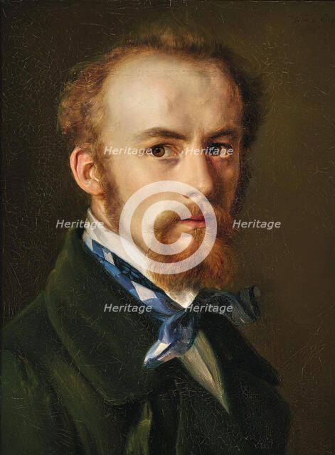 Self-portrait, 1845. Creator: Trautschold; Carl Friedrich Wilhelm (1815-1877).