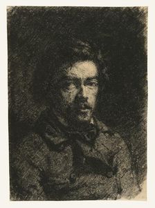 Self-Portrait, 1846-1847. Creator: Francois Bonvin