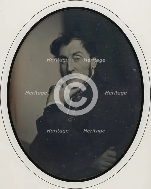 Self-Portrait, 1846-47. Creator: Baron Louis-Adolphe Humbert De Molard.