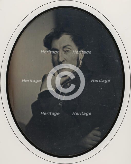 Self-Portrait, 1846-47. Creator: Baron Louis-Adolphe Humbert De Molard.