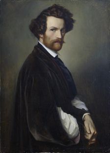 Self-portrait, 1846. Creator: Heubel, Alexander (1813-1847)