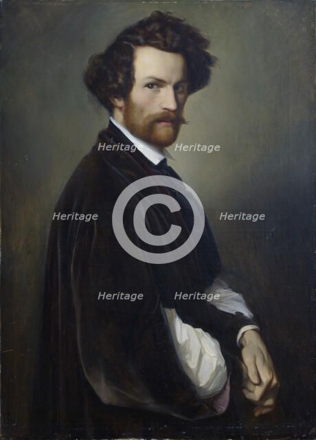 Self-portrait, 1846. Creator: Heubel, Alexander (1813-1847).