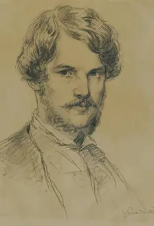 Self-portrait, 1842. Creator: Eduard Swoboda