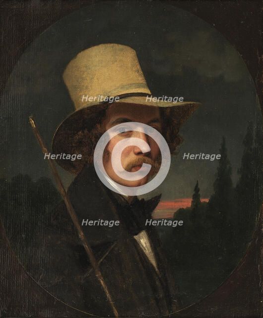 Self-portrait, 1843-1847. Creator: Andreas Herman Hunaeus.