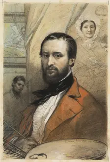 Self-Portrait, 1843. Creator: Louis Gallait
