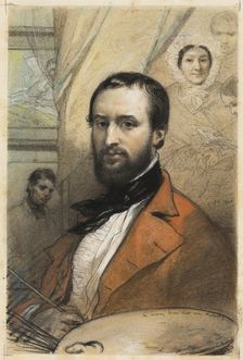 Self-Portrait, 1843. Creator: Louis Gallait