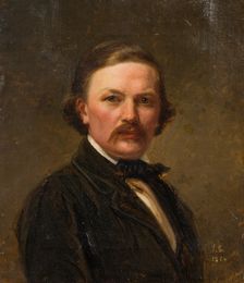 Self-Portrait, 1854. Creator: Ferdinand Fagerlin