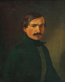 Self-portrait, 1855. Creator: Frantisek Klimkovic