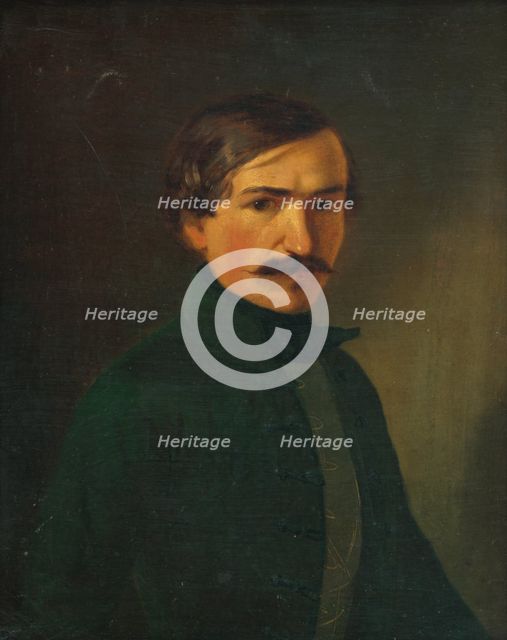 Self-portrait, 1855. Creator: Frantisek Klimkovic.