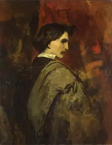 Self-Portrait, 1856. Creator: Anselm Friedrich Feuerbach